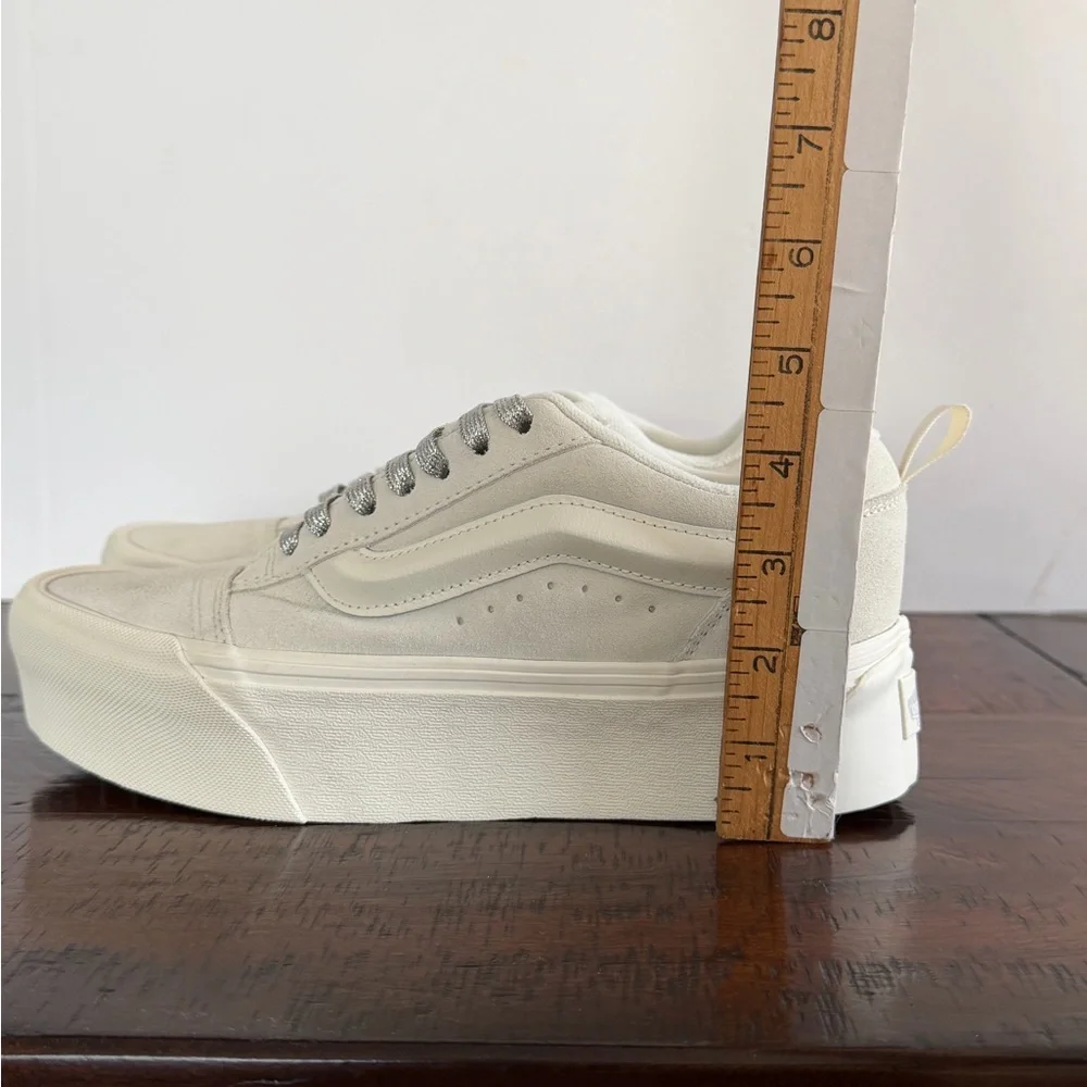 Vans Womens Platform Skate Shoes Knu Stack Stackform  Multicolor Laces Size 9 - Picture 6 of 14